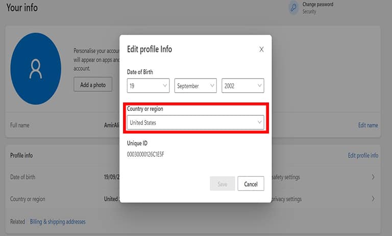 تغییر ریجن اکانت در ایکس باکس مایکروسافت