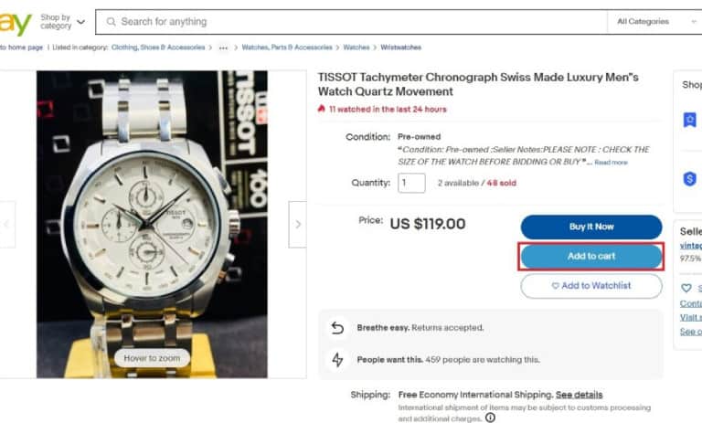 افزودن به سبد خرید ebay